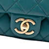 Chanel CC Quilted Lambskin East West Single Flap Secondhand
