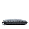 Secondhand Saint Laurent Quilted Chevron Leather Monogram Document Holder