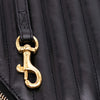 Saint Laurent Chevron Leather Monogram Zip A5 Wristlet Pouch Secondhand