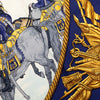 Secondhand Hermès Marine et Cavalerie Silk Scarf 90