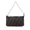 Fendi Quilted Zucca Canvas Chain Pochette Secondhand