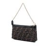 Fendi Quilted Zucca Canvas Chain Pochette Secondhand
