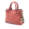 Burberry Small Grainy Calfskin and House Check Banner Satchel Secondhand