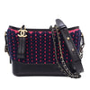 Chanel Small Knit and Calfskin Gabrielle Hobo Secondhand