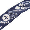 Chanel Coco Charms Print Silk Slim Bandeau Scarf Secondhand