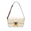 Secondhand Celine Triomphe Coated Canvas Claude Shoulder Bag