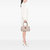 Miu Miu Large Canvas and Leather Logo Beau Handbag Secondhand