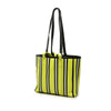 Balenciaga Medium Lambskin Barbes East West Striped Shopper Tote Secondhand