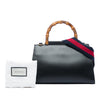 Gucci Small Calfskin Bamboo Web Nymphaea Satchel Secondhand