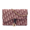 Dior Oblique Canvas Saddle Wallet On Chain Secondhand