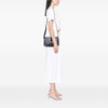 Fendi Zucca Trimmed Denim Buckle Flap Bag Secondhand