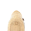 Secondhand LOEWE Anagram Basket Small Raffia x Leather Handbag in Beige x Brown