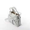 LOEWE Gate Mini Top Handle Leather 2Way Handbag in Gray Secondhand