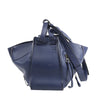 LOEWE Hammock Small Leather 2Way Handbag in Navy Blue Secondhand