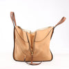 LOEWE Hammock Small Leather x Suede Handbag in Brown x Beige Secondhand