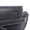 LOEWE Gate Mini Leather Crossbody Bag in Navy Blue Secondhand
