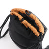 LOEWE Puffy Yago Leather x Nylon Backpack in Black x Brown Secondhand