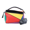 LOEWE Puzzle Leather Small 2Way Handbag in Multicolor Secondhand