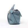 LOEWE Puzzle Medium Leather 2Way Handbag in Blue Secondhand