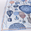 Louis Vuitton "up AND away" 100% Silk Scarf in Blue M78448 Secondhand