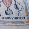 Louis Vuitton "up AND away" 100% Silk Scarf in Blue M78448 Secondhand