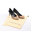 Louis Vuitton 16 years Patent Leather Heels in Black x Beige NL0186, Size EU 40 Secondhand