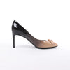 Louis Vuitton 16 years Patent Leather Heels in Black x Beige NL0186, Size EU 40 Secondhand