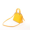 Secondhand Louis Vuitton Alma BB Monogram Vernis 2Way Handbag in Yellow M91697
