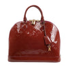 Louis Vuitton Alma GM Vernis Handbag in Burgundy M93594 Secondhand