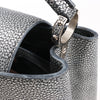 Louis Vuitton Taurillon Capucines MM Handbag in Silver Secondhand