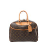 Louis Vuitton Deauville Monogram Canvas Handbag in Brown M47270 Secondhand