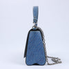 Louis Vuitton Epi Leather Twist Shoulder Bag GM in Denim Blue Secondhand