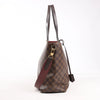 Louis Vuitton Jersey Damier x Leather 2Way Shoulder Bag in Brown x Burgundy N44021 Secondhand