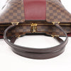 Louis Vuitton Jersey Damier x Leather 2Way Shoulder Bag in Brown x Burgundy N44021 Secondhand