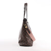 Louis Vuitton Jersey Damier x Leather 2Way Shoulder Bag in Brown x Pink N44041 Secondhand