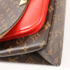 Louis Vuitton Monogram Marignan 2Way Female Handbag in Brown x Red M44286 Secondhand