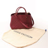 Secondhand Louis Vuitton Montaigne MM Monogram Empreinte 2Way Handbag in Burgundy M43258