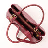 Secondhand Louis Vuitton Montaigne MM Monogram Empreinte 2Way Handbag in Burgundy M43258