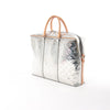 Secondhand Louis Vuitton Neo Porte Documents Voyages Monogram Mirror Handbag in Silver M58755