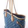 Louis Vuitton Neverfull MM Monogram Denim Shoulder Bag in Blue M13192 Secondhand