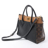 Louis Vuitton On My Side MM Monogram Leather 2Way Handbag in Brown x Black M53823 Secondhand