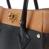 Louis Vuitton On My Side MM Monogram Leather 2Way Handbag in Brown x Black M53823 Secondhand