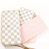 Louis Vuitton Damier Azur Pochette Pochette Félicie Crossbody Bag in Beige N63106 Secondhand