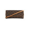 Louis Vuitton Pochette Twin GM Monogram Canvas Crossbody Bag in Brown M51852 Secondhand