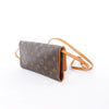 Louis Vuitton Pochette Twin GM Monogram Canvas Crossbody Bag in Brown M51852 Secondhand