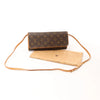 Secondhand Louis Vuitton Pochette Twin GM Monogram Canvas Crossbody Bag in Brown M51852