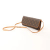 Secondhand Louis Vuitton Pochette Twin GM Monogram Canvas Crossbody Bag in Brown M51852