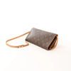 Secondhand Louis Vuitton Pochette Twin GM Monogram Canvas Crossbody Bag in Brown M51852