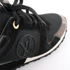 Louis Vuitton Runaway line 21 years Mesh x Leather Sneakers in Black GO0281, Size 39 Secondhand
