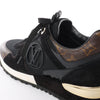 Secondhand Louis Vuitton Runaway line 22 years Mesh x Leather Sneakers in Black BM0252, Size 36.5 EU